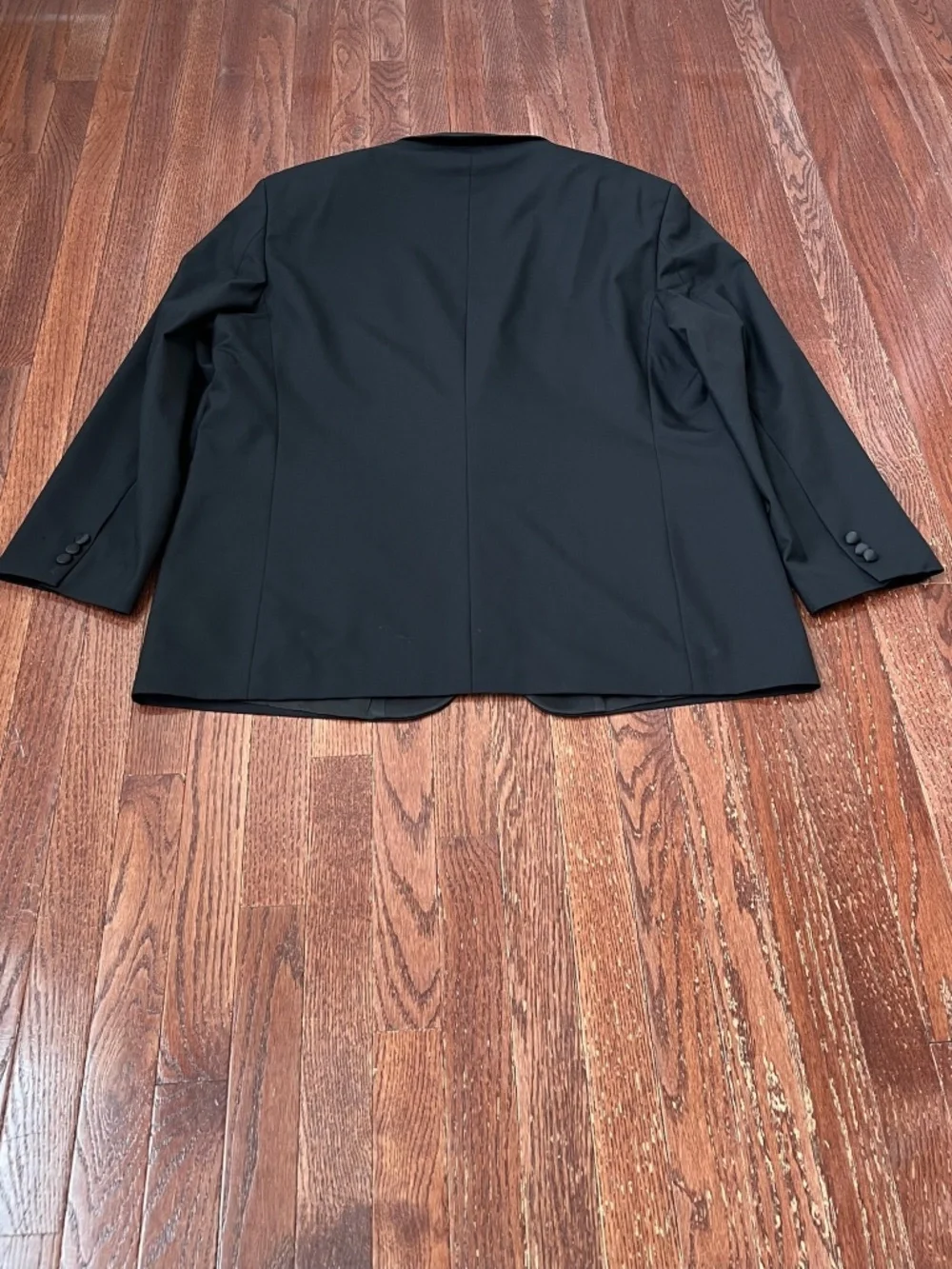 After Hours Black Tuxedo Men's Wool Blazer, Size 48R